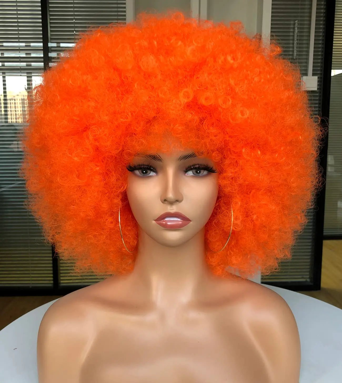 Synthetic Braided Wigs For Black Women - Perruque Synthétique Afro Bouclée Crépue pour