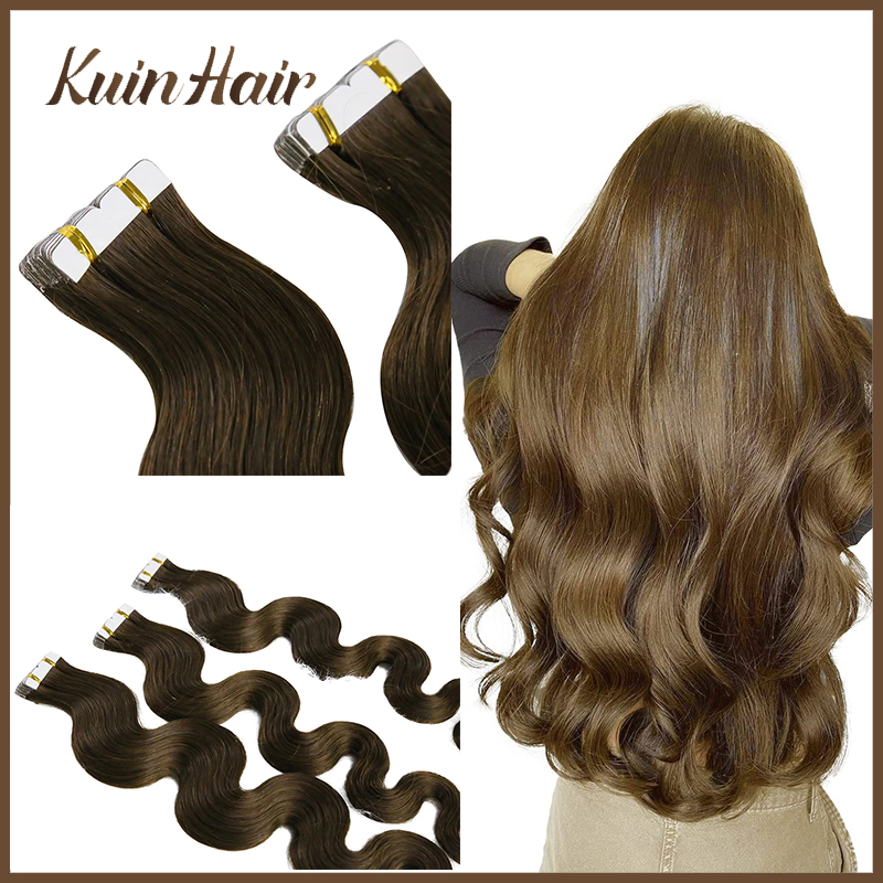 Invisible Tape In Extensions Real Hair - Extensions de cheveux naturels à clipser,
