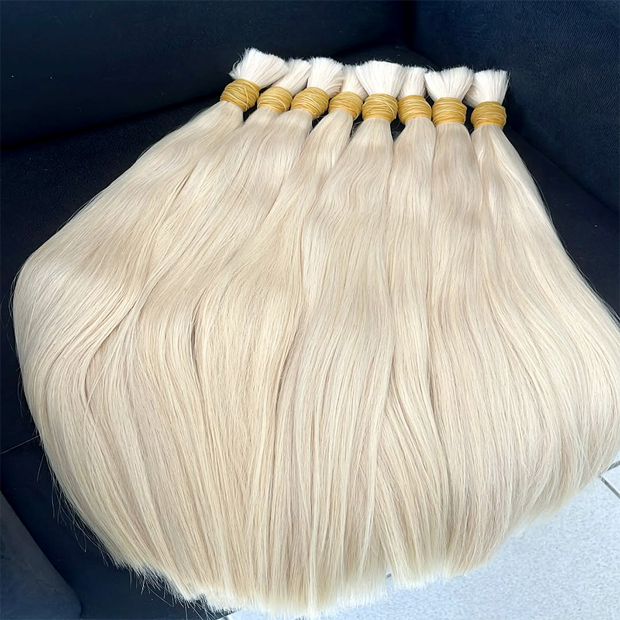 Water Wave Bulk Human Hair For Braiding - 30 pouces 99J # Extensions de