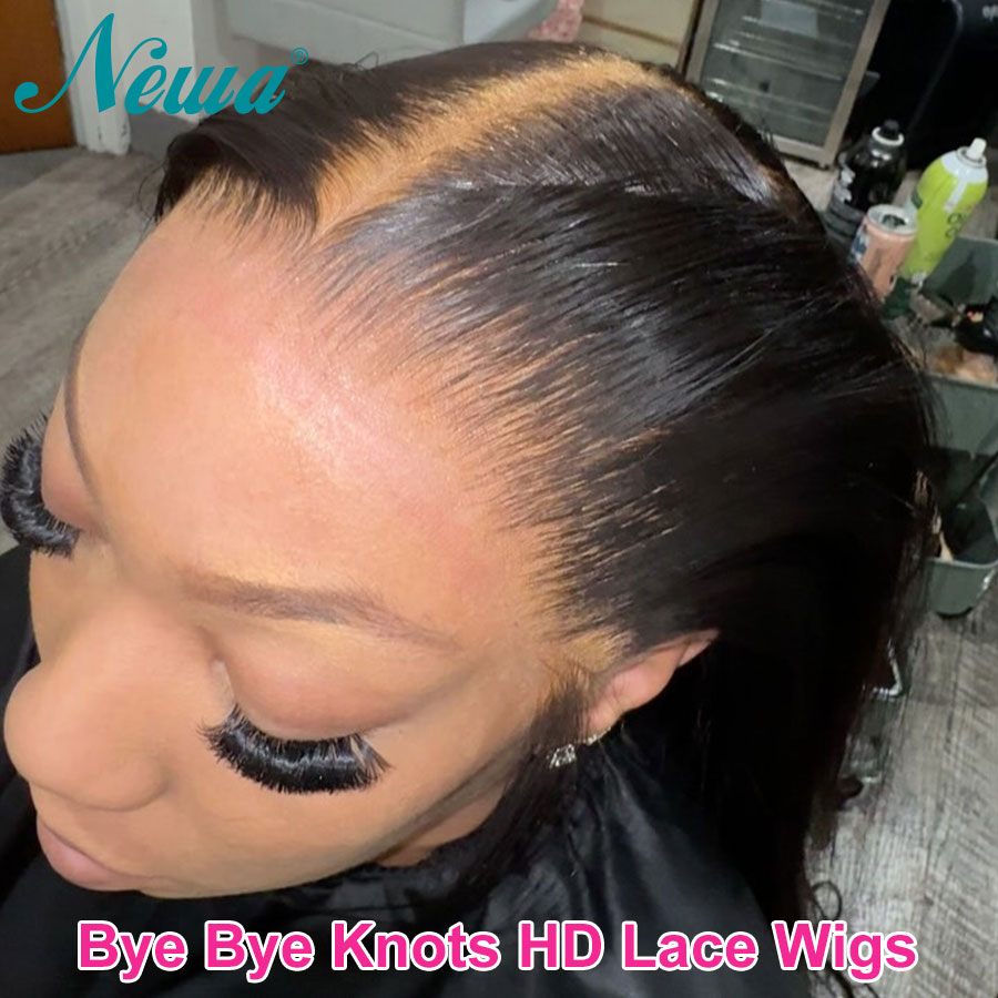 Hd Lace Frontal Wig Human Hair Pre Plucked - Newa-Perruques de cheveux humains droites pour