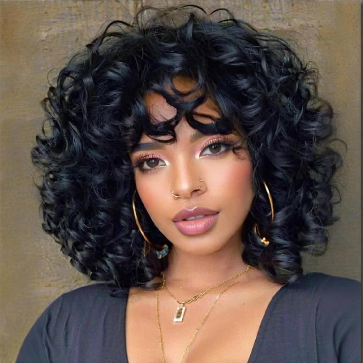 Short Pixie Cut Wig Human Hair Cheap - Perruques de cheveux humains bouclés rebondissants
