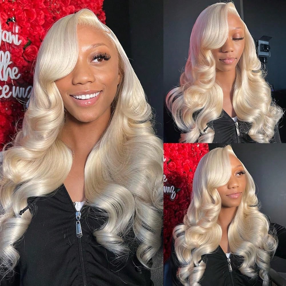 613 Blonde Body Wave Lace Front Wig - Perruque Lace Front 613 13x6 en
