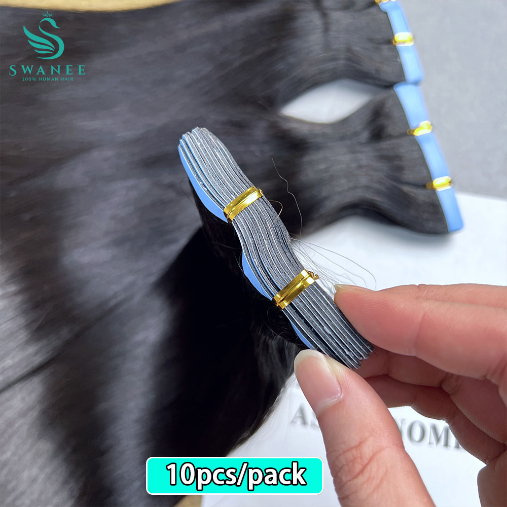 Invisible Tape In Extensions Real Hair - Mini bande droite dans les Extensions