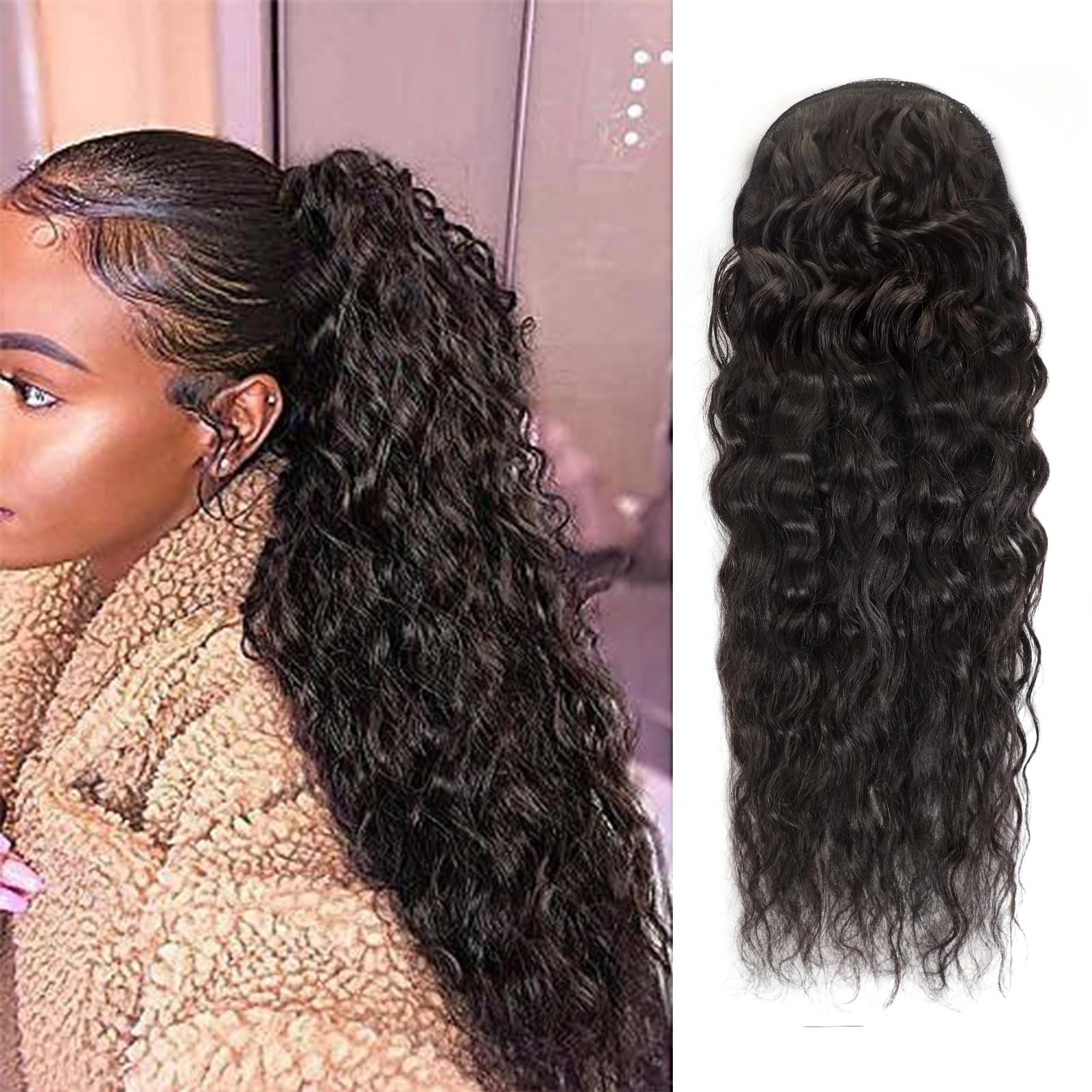 Seamless Clip In Hair Extensions Human Hair - Extensions de cheveux humains queue de