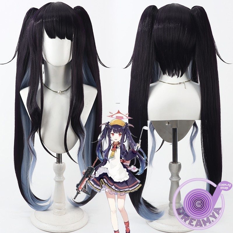 Synthetic Wigs - Aikiyo Fuuka Cosplay perruque bleu archives