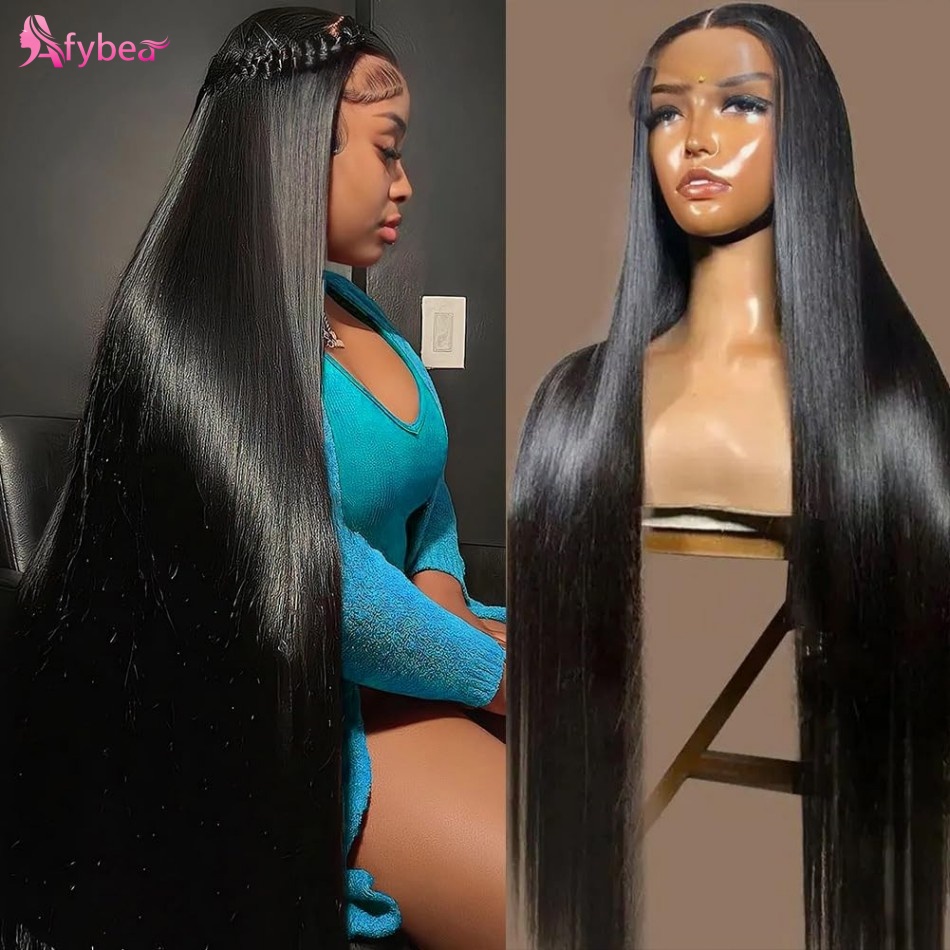 Lace Front Wigs - Perruques de cheveux humains lisses de