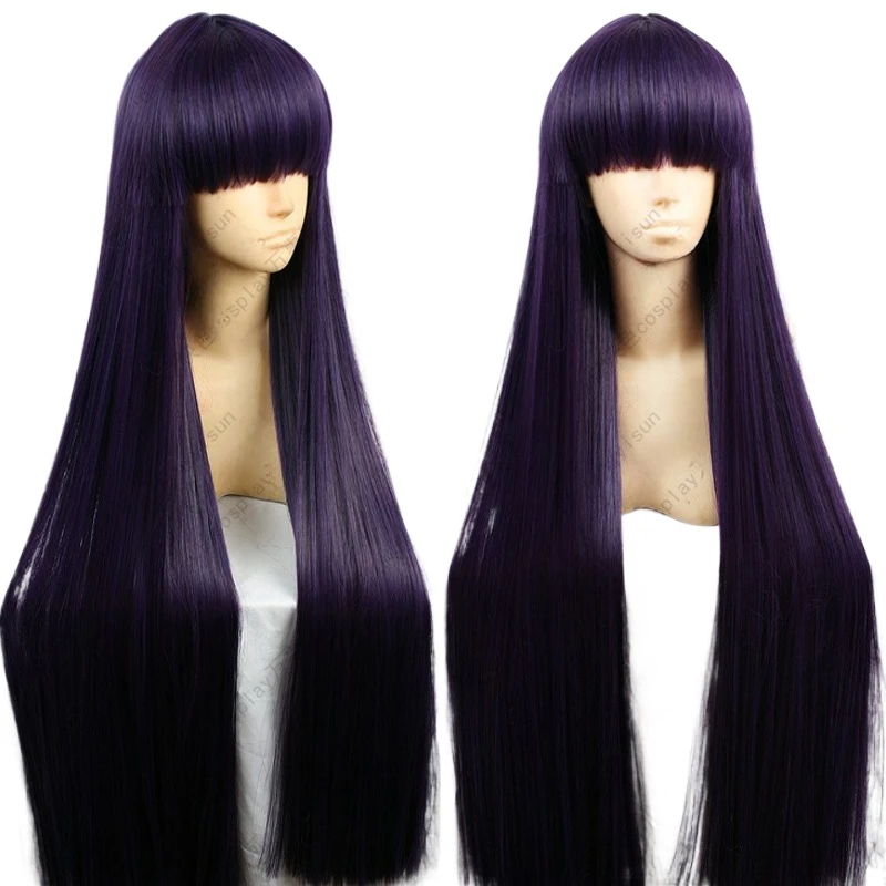 Synthetic Braided Wigs For Black Women - Sailor Mars Rei Hino 100CM longue