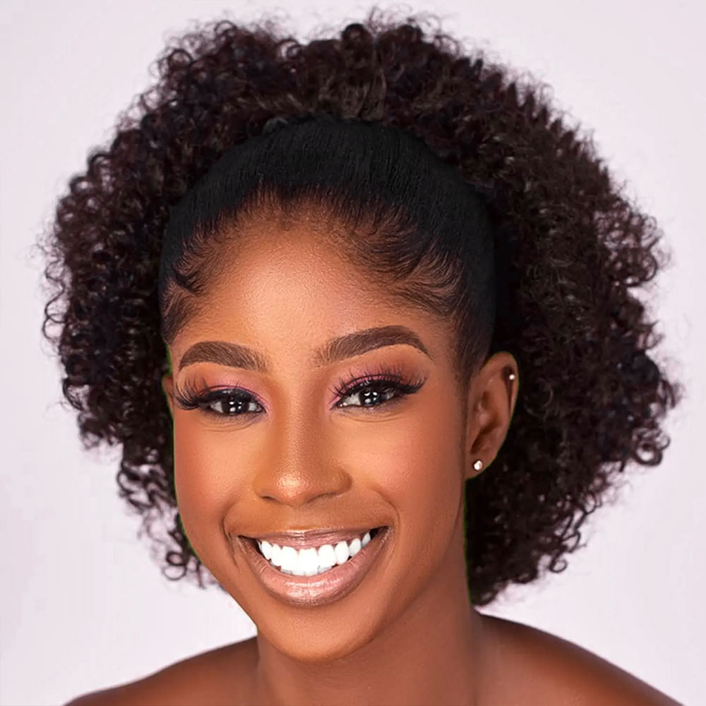 Drawstring Afro Curly Puff Ponytail - Extension de cheveux synthétiques Afro Puff