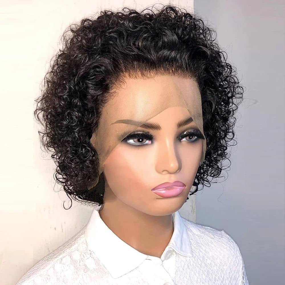Short Pixie Cut Wig Human Hair Cheap - Perruques Pixie Cut 13x4, Perruques Pixie