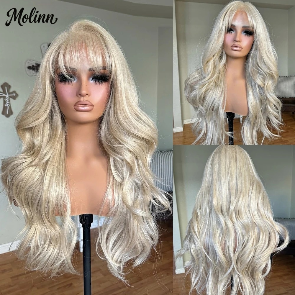 613 Blonde Body Wave Lace Front Wig - Perruque Lace Front Blonde 613 Body