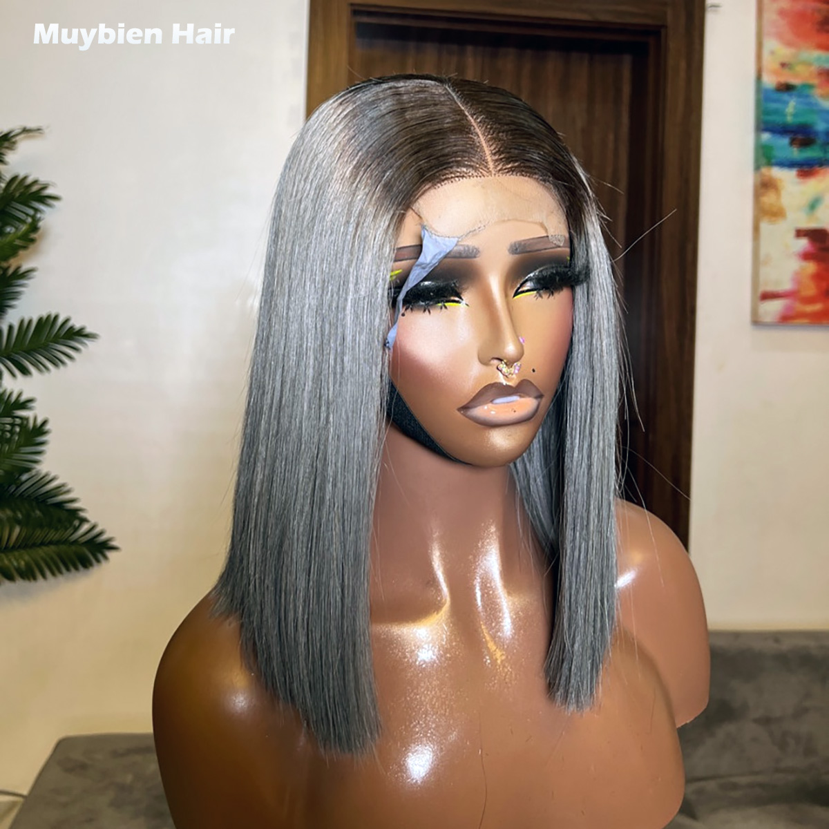 Glueless Wear And Go Human Hair Wig - Perruque Bob Lace Front en Cheveux