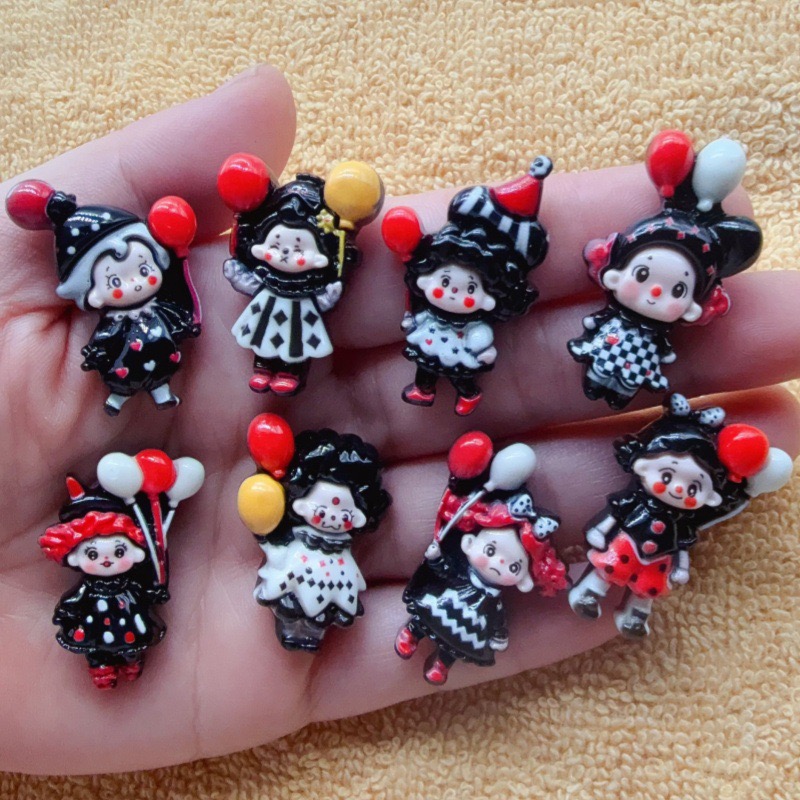 Hair Clips - 12 pièces Accessoires en résine Joker