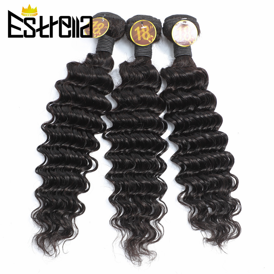 Mèches Péruviennes 100% Nature - Deep Wave 3 Bundles With Closure avis et prix