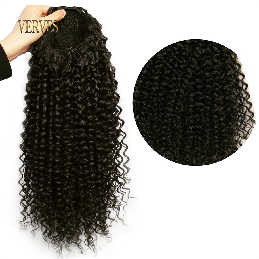 VERVES cordon synthétique bouf - Drawstring Afro Curly Puff Ponytail avis et prix