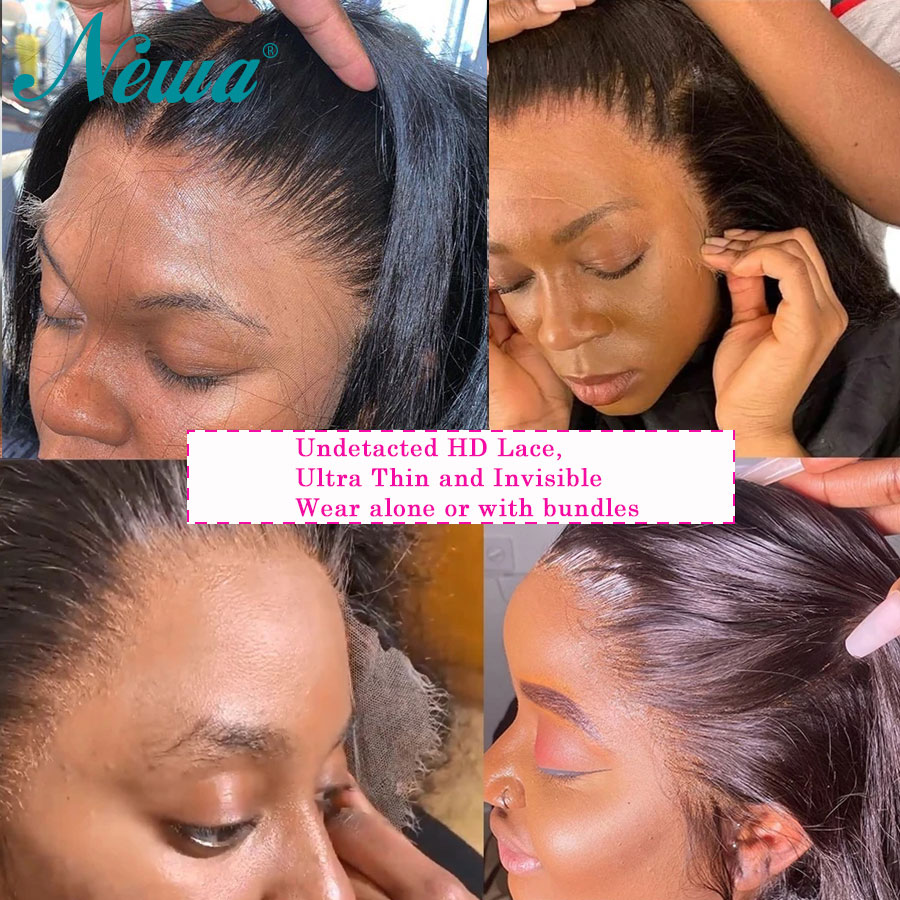 Newa-Perruques de cheveux huma - Hd Lace Frontal Wig Human Hair Pre Plucked avis et prix