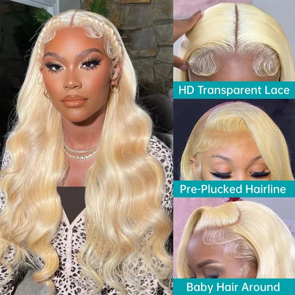 Perruque de cheveux humains on - 613 Blonde Body Wave Lace Front Wig avis et prix