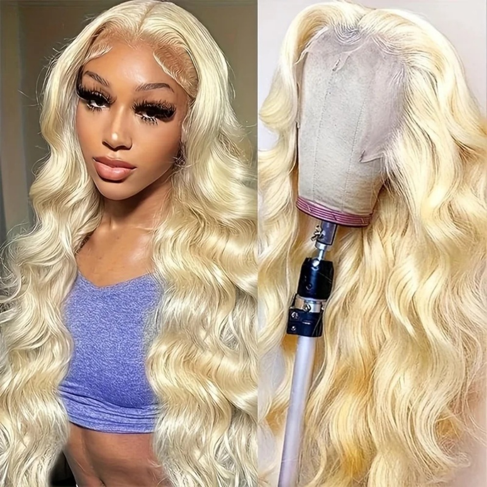 Perruque de cheveux humains on - 613 Blonde Body Wave Lace Front Wig avis et prix