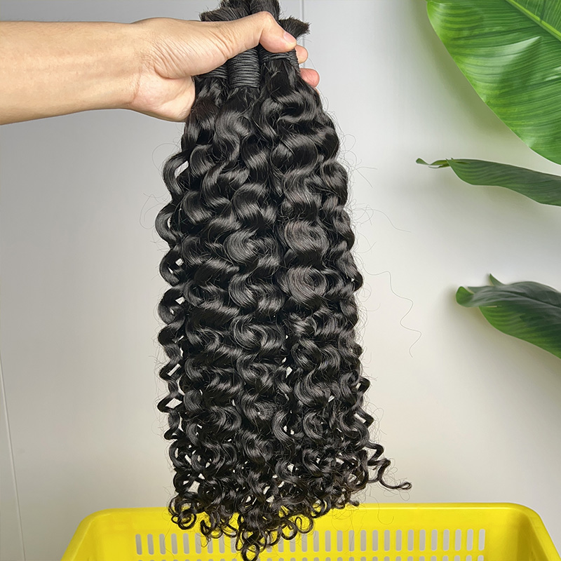 Cheveux humains 100% naturels  - Water Wave Bulk Human Hair For Braiding avis et prix