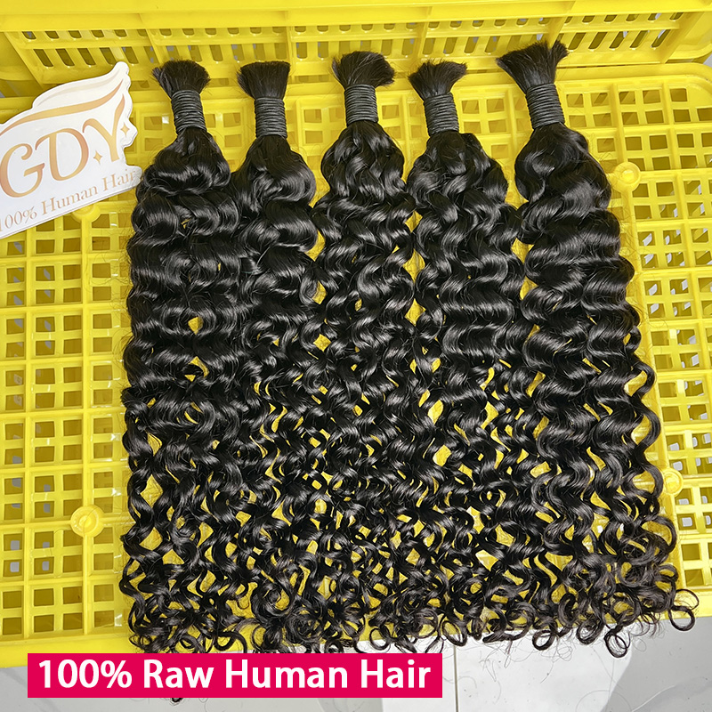 Cheveux humains 100% naturels  - Water Wave Bulk Human Hair For Braiding avis et prix