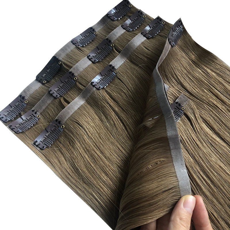 Extensions de cheveux lisses e - Seamless Clip In Hair Extensions Human Hair avis et prix