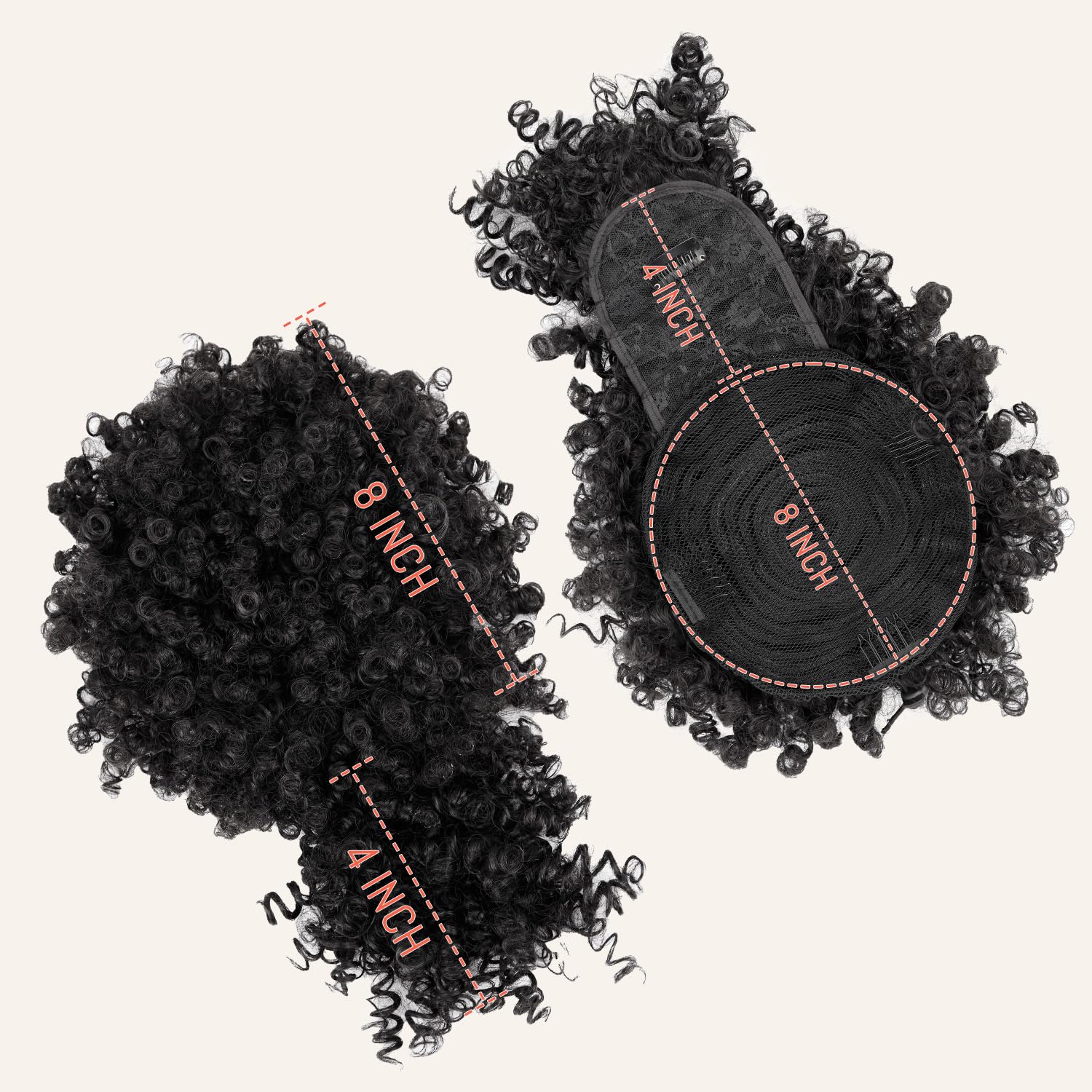 Queue de cheval courte à cordo - Drawstring Afro Curly Puff Ponytail avis et prix