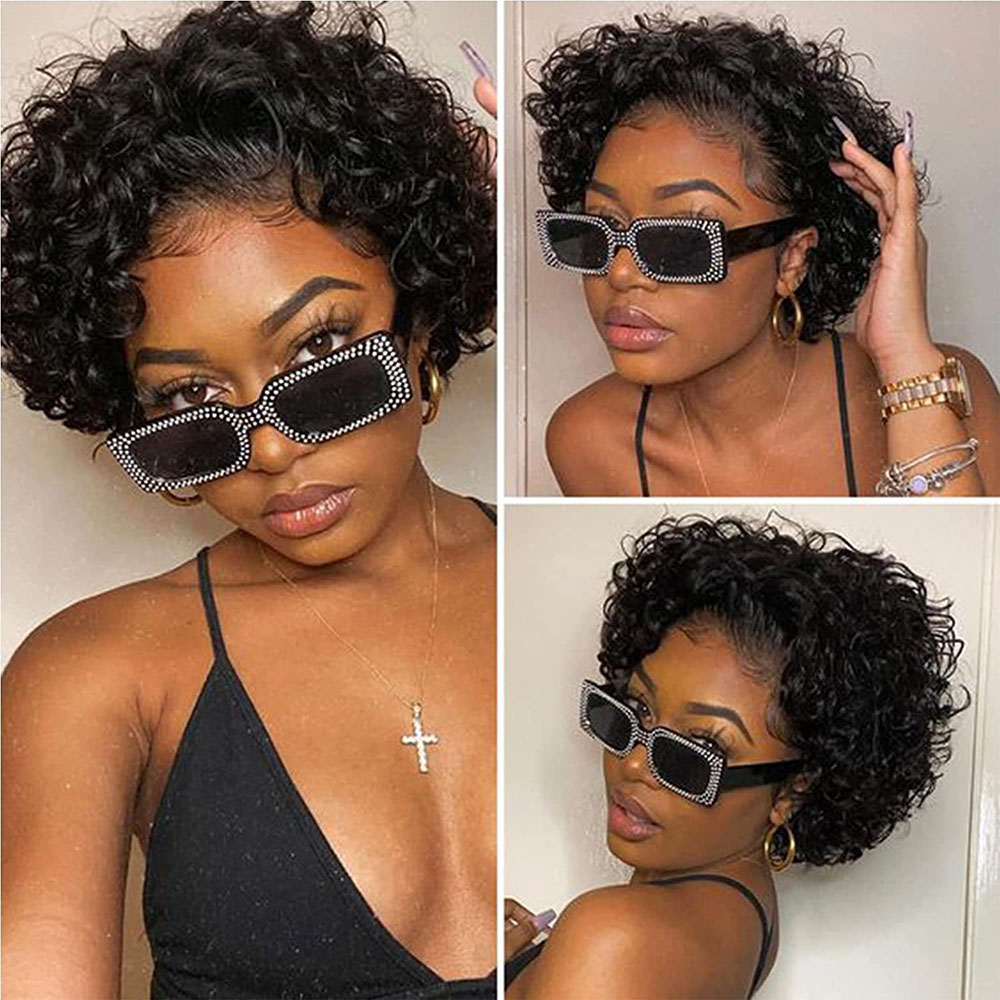 Perruque courte coupe lutin pe - Short Pixie Cut Wig Human Hair Cheap avis et prix
