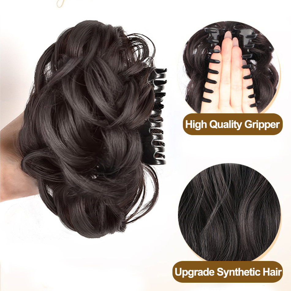 Chignon synthétique en désordr - Claw Clip Messy Bun Hair Piece avis et prix