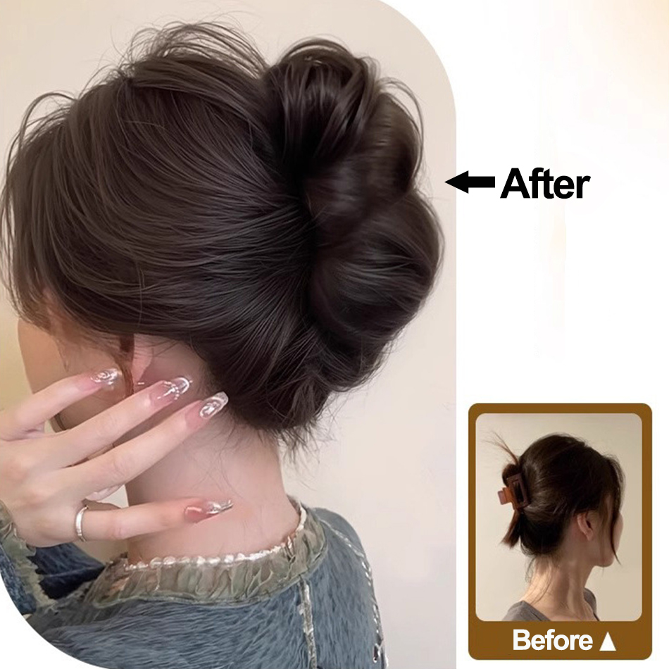 Chignon synthétique en désordr - Claw Clip Messy Bun Hair Piece avis et prix