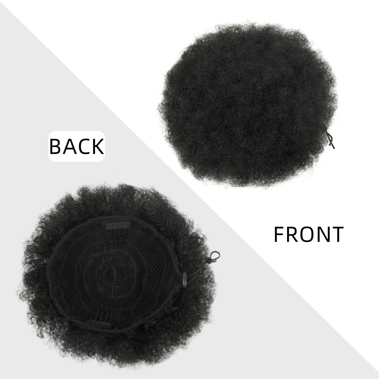 Extension de queue de cheval a - Drawstring Afro Curly Puff Ponytail avis et prix