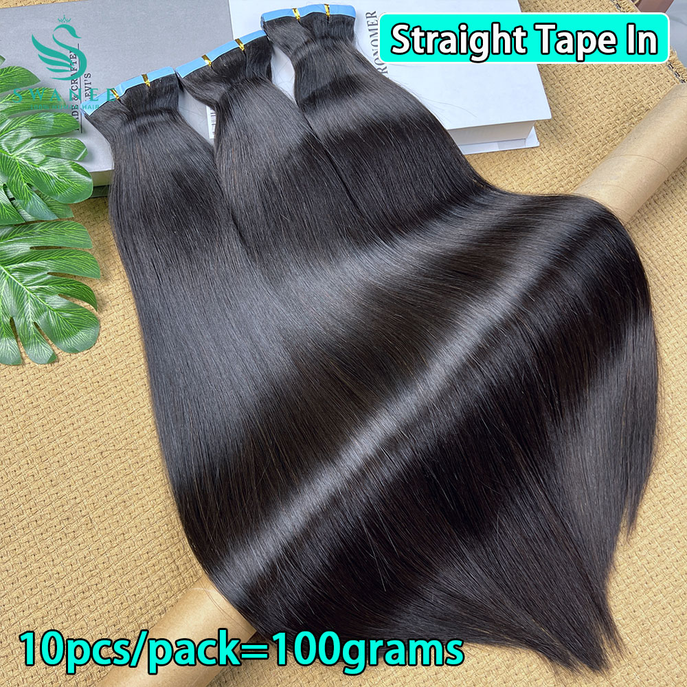 Mini bande droite dans les Ext - Invisible Tape In Extensions Real Hair avis et prix