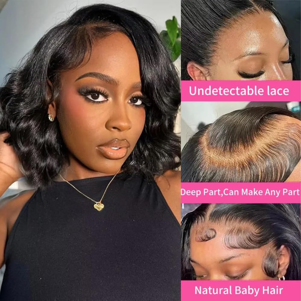 Perruques Courtes Bob en Cheve - Glueless Wear And Go Human Hair Wig avis et prix