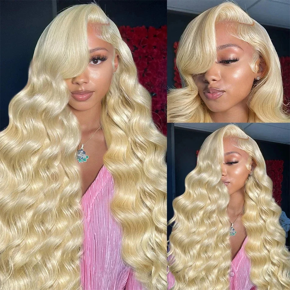 613 Perruque frontale en dente - 613 Blonde Body Wave Lace Front Wig avis et prix