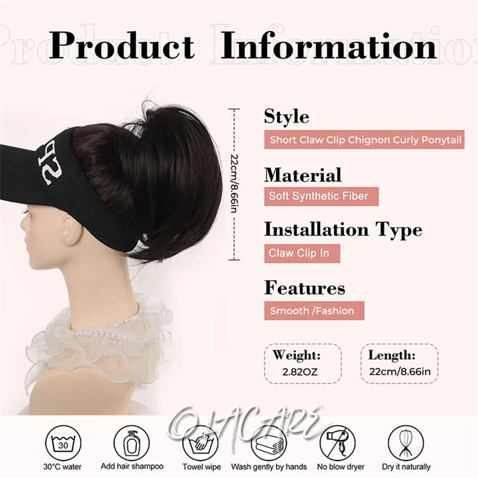 Chignon désordre morceau de ch - Claw Clip Messy Bun Hair Piece avis et prix