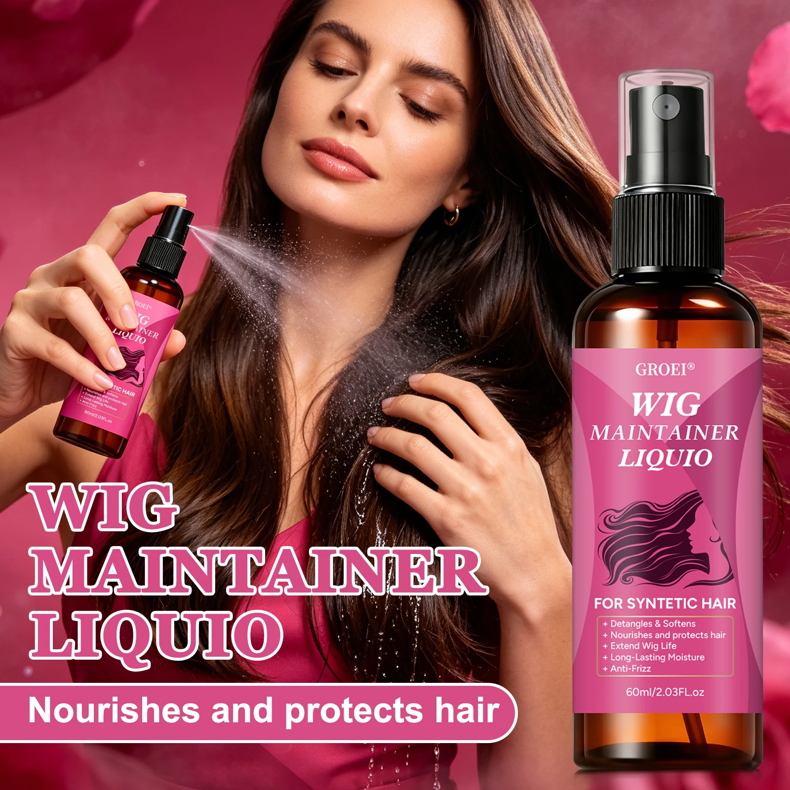 GROEI Spray Anti-Frisottis pou - Synthetic Wigs avis et prix