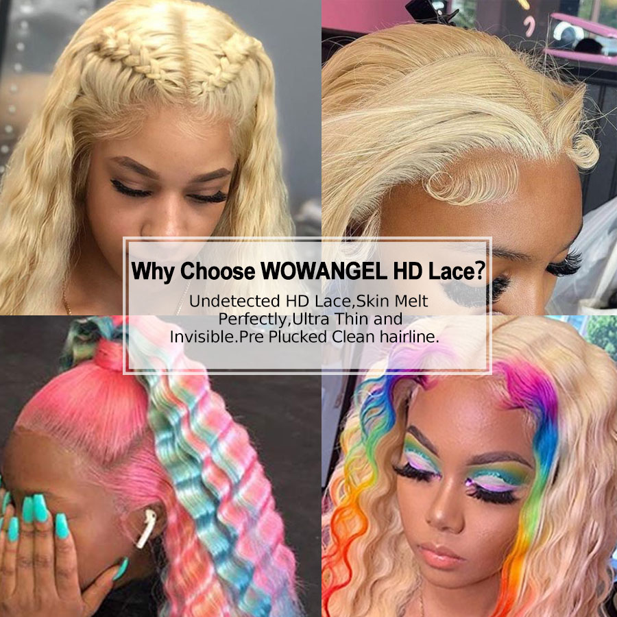 WOWANGEL Real HD Lace Frontal  - 613 Blonde Body Wave Lace Front Wig avis et prix