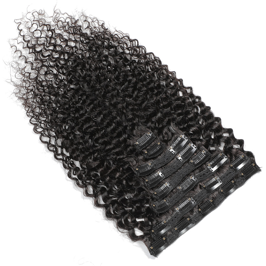 Extensions de cheveux bouclés  - Seamless Clip In Hair Extensions Human Hair avis et prix