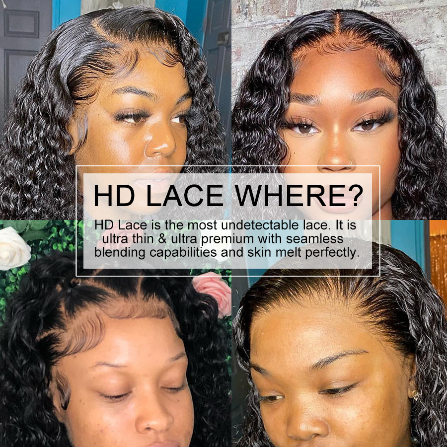 Perruques ultra ajustées boucl - Human Hair Wigs avis et prix
