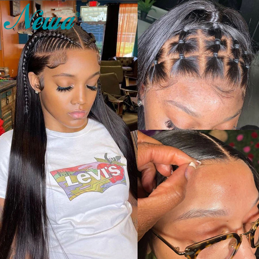 Perruque Naturelle Lisse Ultra - Hd Lace Frontal Wig Human Hair Pre Plucked avis et prix