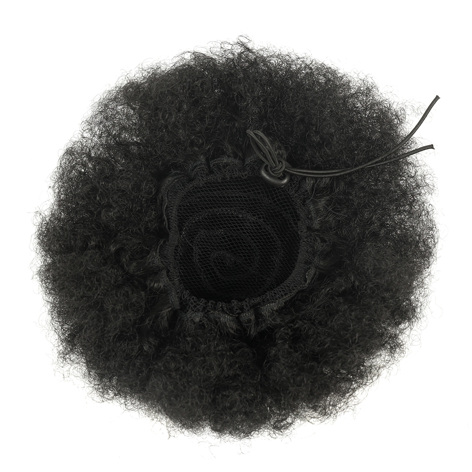 Afro bouffée cordon queue de c - Drawstring Afro Curly Puff Ponytail avis et prix