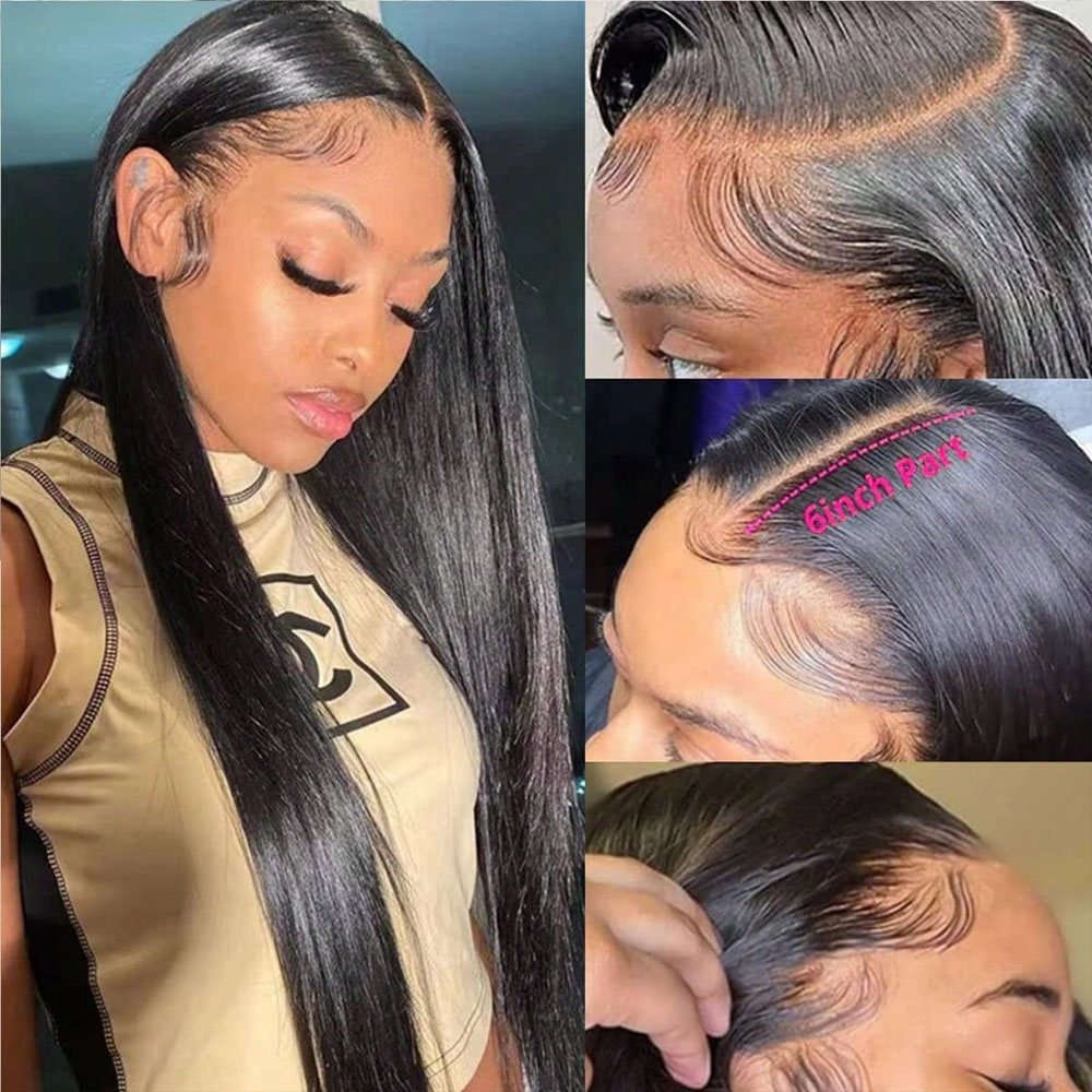 Perruques Lace Front Ultra-Lis - Hd Lace Frontal Wig Human Hair Pre Plucked avis et prix
