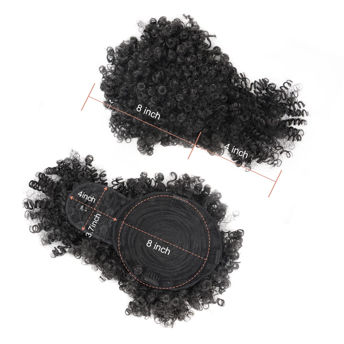 Queue de cheval synthétique Af - Drawstring Afro Curly Puff Ponytail avis et prix