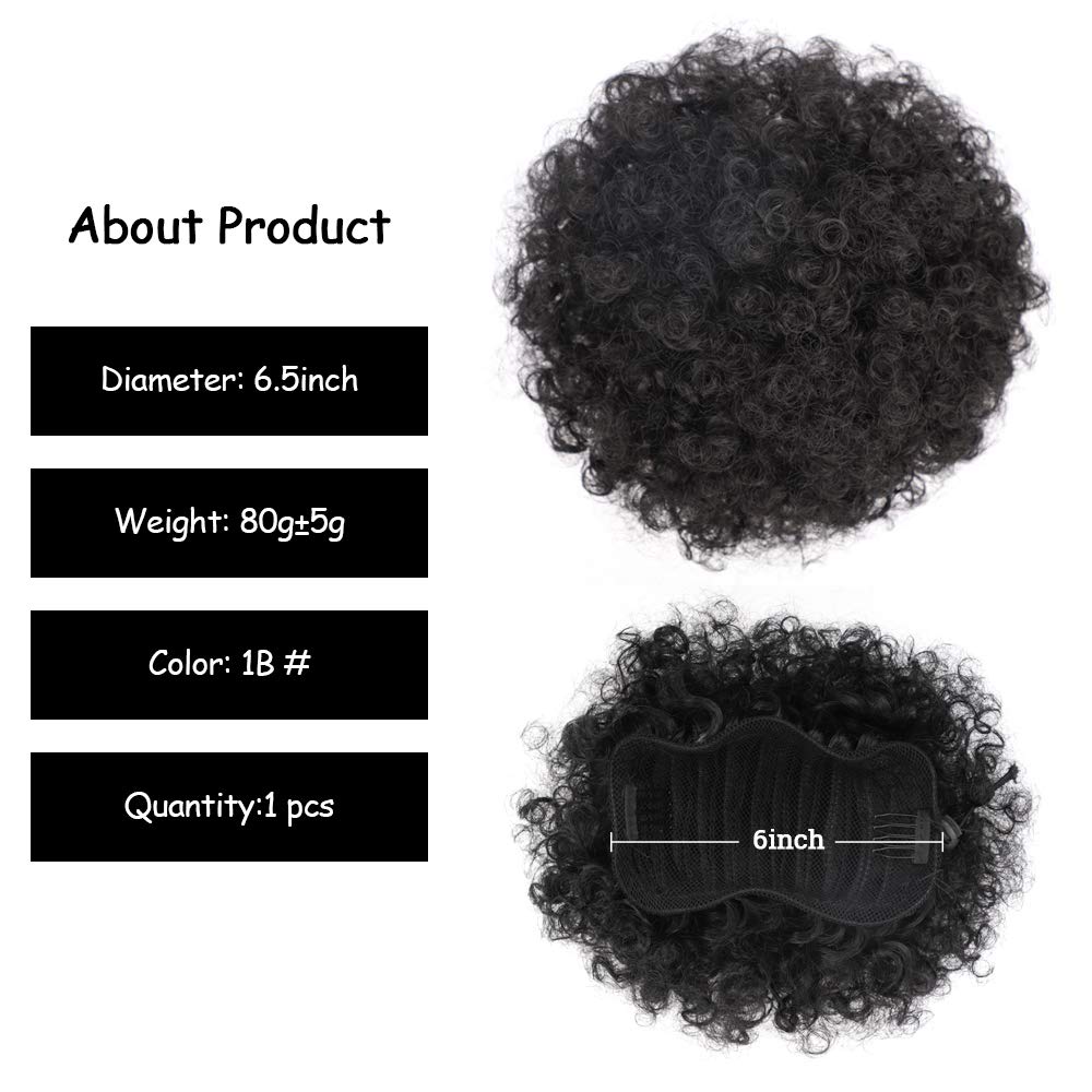 6 pouces Afro bouffée cordon q - Drawstring Afro Curly Puff Ponytail avis et prix