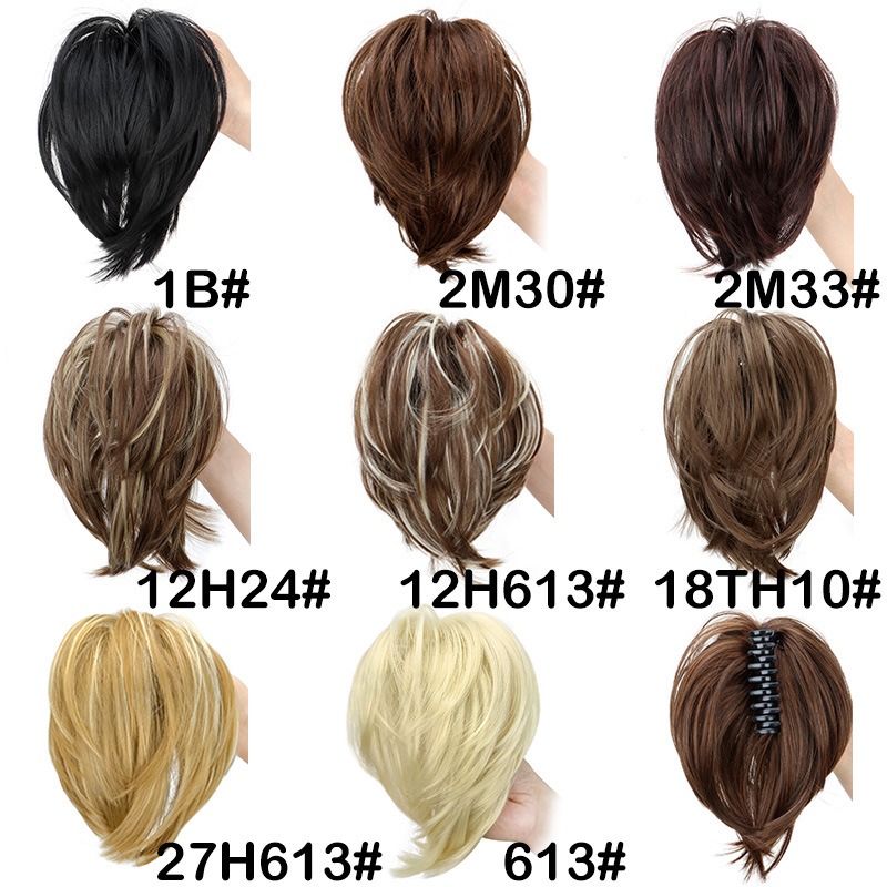 Morceau de cheveux synthétique - Claw Clip Messy Bun Hair Piece avis et prix