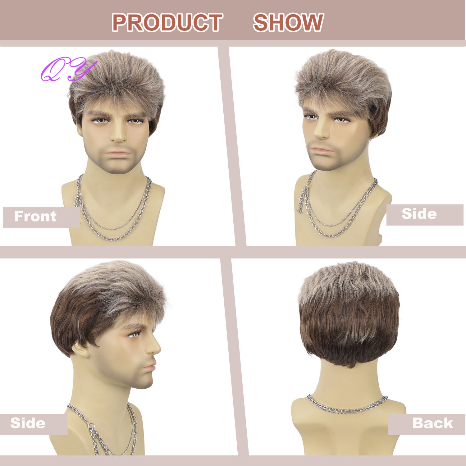 Perruque synthétique courte ma - Synthetic Wigs avis et prix
