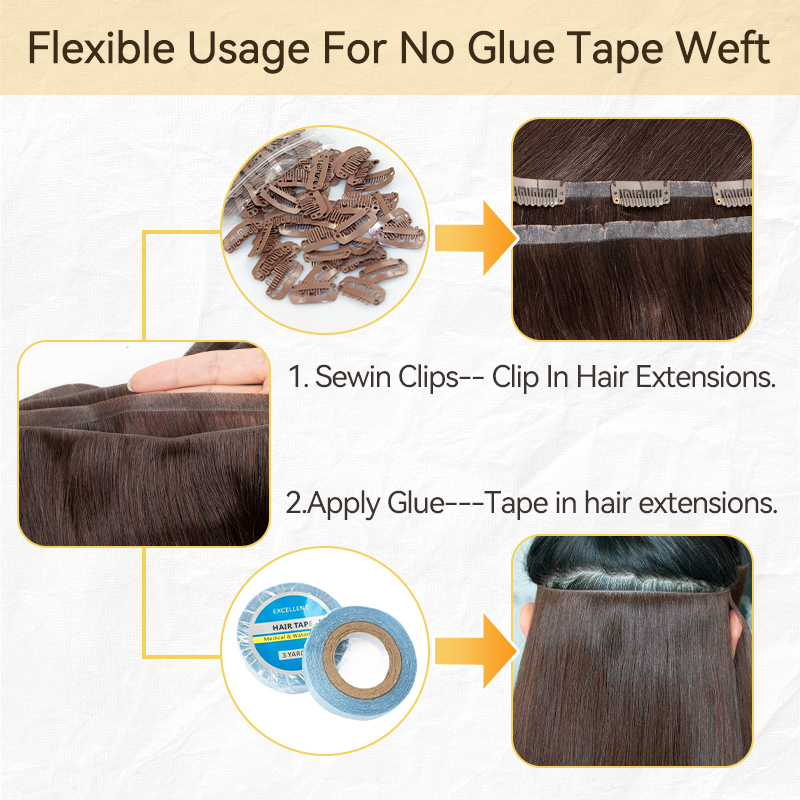 Mèches naturelles naturelles n - Invisible Tape In Extensions Real Hair avis et prix