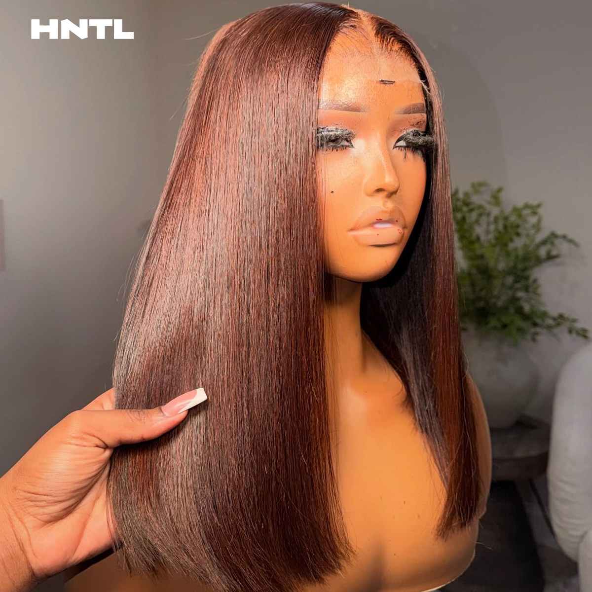 Perruque Bob Courte Brune Sans - Pre Parted 13X4 Lace Front Bob Wig avis et prix