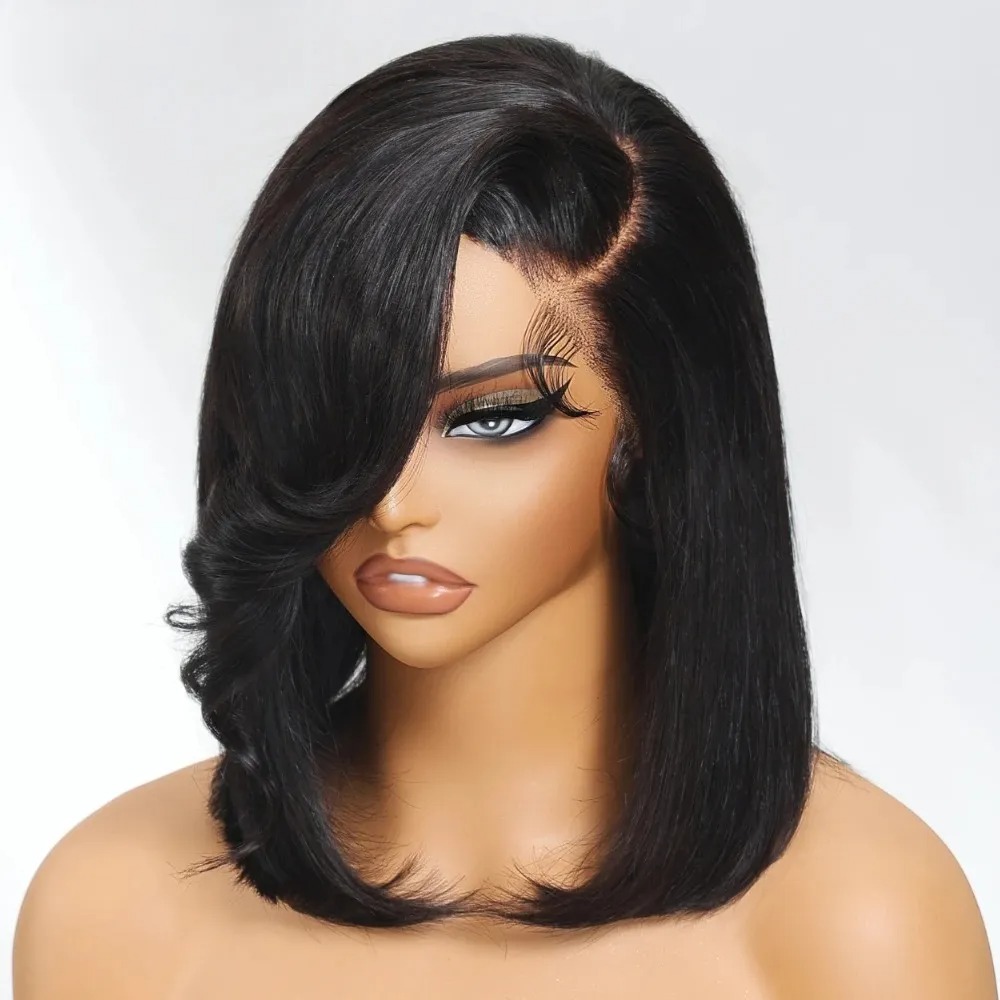 Perruque Lace Front Courte Bob - Pre Parted 13X4 Lace Front Bob Wig avis et prix