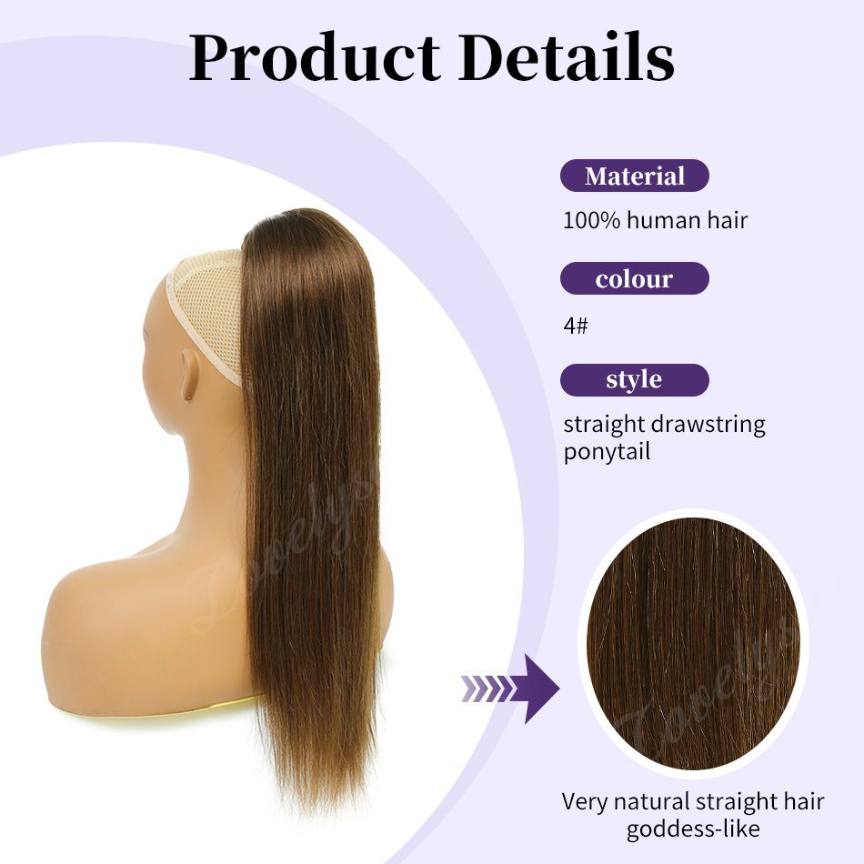Queue de cheval courte à cordo - Seamless Clip In Hair Extensions Human Hair avis et prix