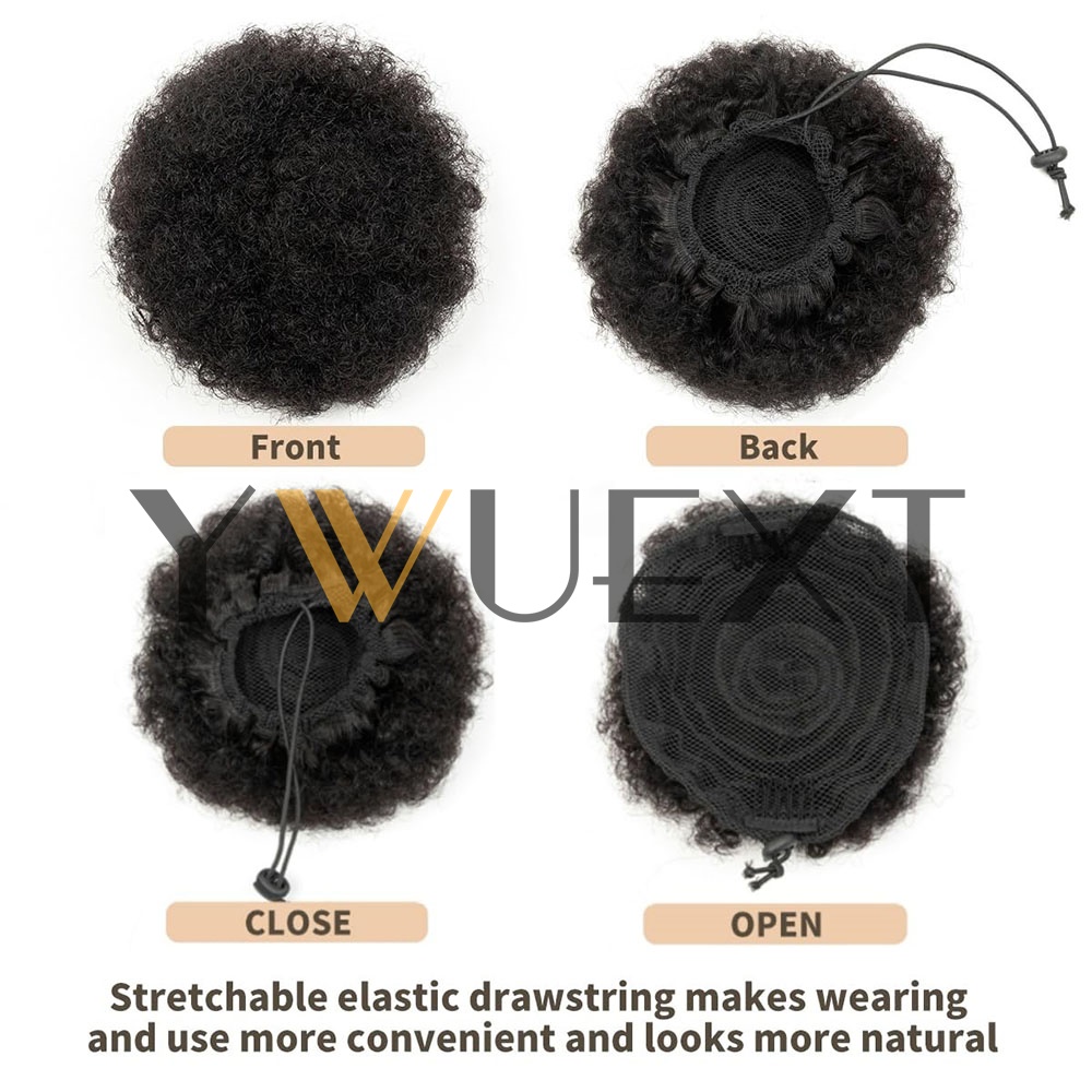 Queue de cheval afro à cordon  - Drawstring Afro Curly Puff Ponytail avis et prix