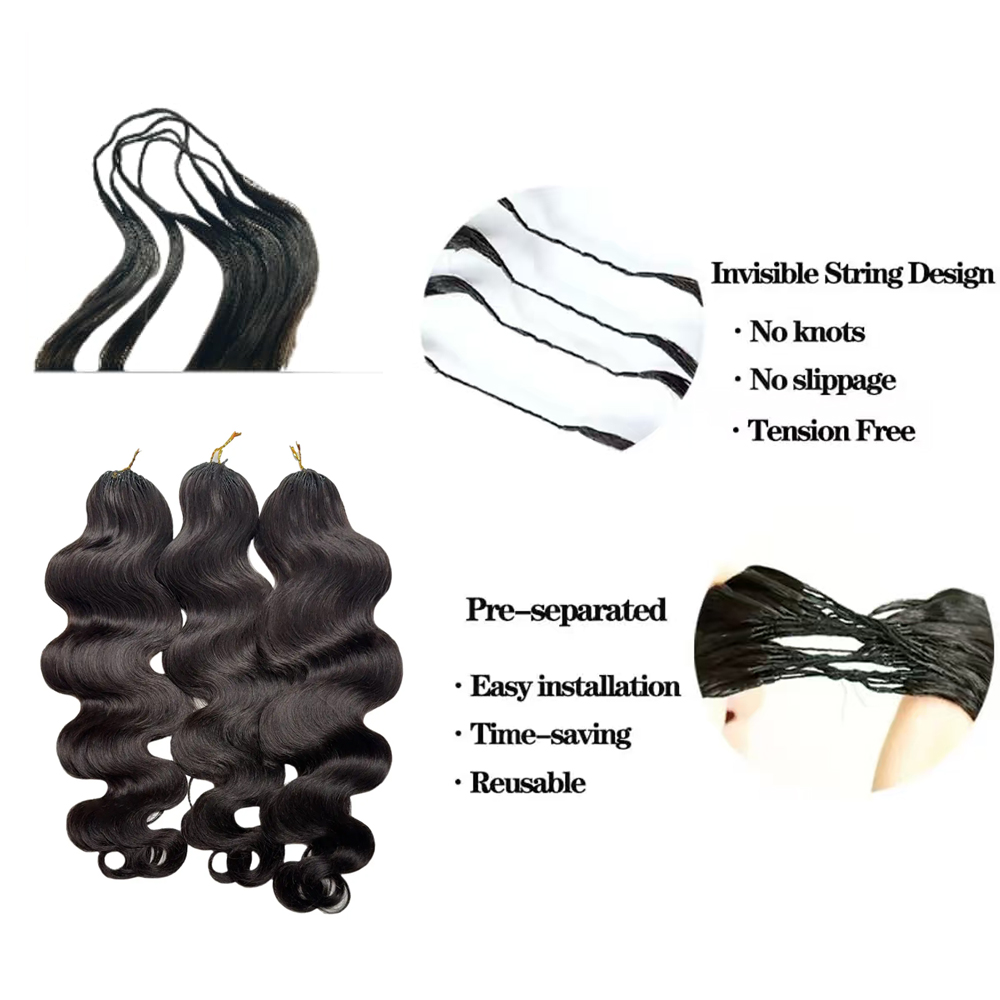 Extensions au crochet 100% che - Water Wave Bulk Human Hair For Braiding avis et prix